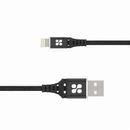 Кабель Promate NerveLink-i USB - Lightning (M/M), 2.4 A, 1.2 м, Black