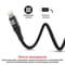 Фото - Кабель Promate USB - Lightning (M/M), 2.4 A, 1.2 м, NerveLink-i Black | click.ua