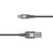 Фото - Кабель Promate USB - Lightning (M/M), 2.4 A, 1.2 м, NerveLink-i Grey (nervelink-i.grey) | click.ua