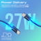 Фото - Кабель Promate USB Type-C - Lightning (M/M), 3 A, 27 W, 1.2 м, EcoLine-Ci120 Navy | click.ua
