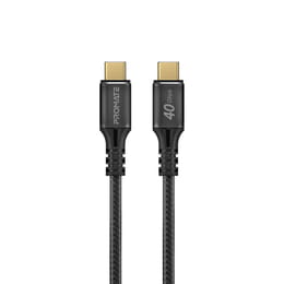 Кабель Promate USB Type-C - USB Type-C (M/M), 5 A, 240 W, 1 м, PowerBolt240 Black