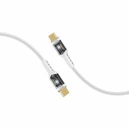 Кабель Promate USB Type-C - USB Type-C (M/M), 5 A, 100 W, 1.2 м, Lucidline-CC120 White