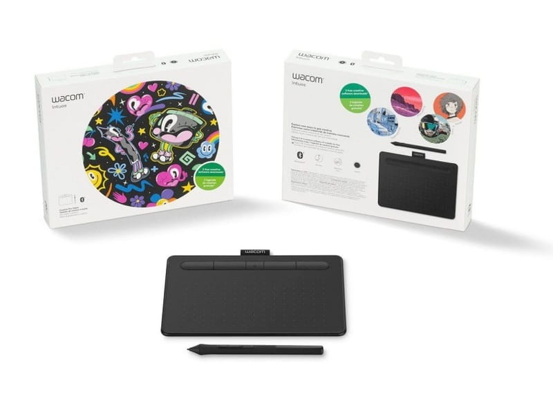 Графический планшет Wacom Intuos S Bluetooth Black (CTL-4100WLK-N)