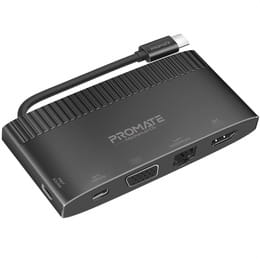 USB-хаб Promate MediaHub-C6 USB Type-C 6-в-1 Black