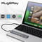 Фото - Концентратор USB Type-C Promate LiteHub-Pro 4 in 1 Grey | click.ua