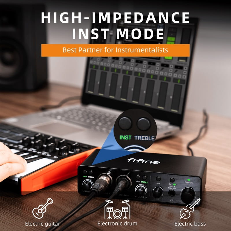 Аудиоинтерфейс Fifine (Ampli3)