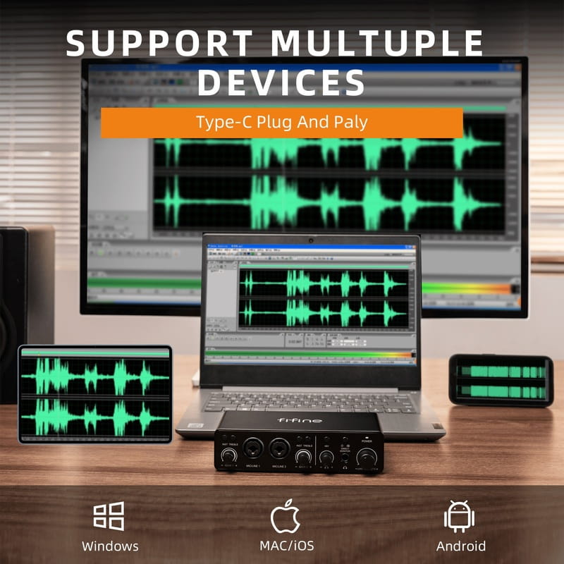 Аудиоинтерфейс Fifine (Ampli3)