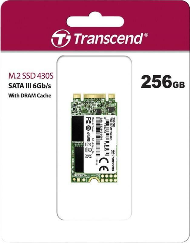 Накопитель SSD  256GB Transcend 430S M.2 2242 SATAIII 3D TLC (TS256GMTS430S)