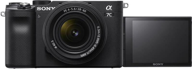 Цифровая фотокамера Sony Alpha 7C Kit 28-60mm Black (ILCE7CLB.CEC)