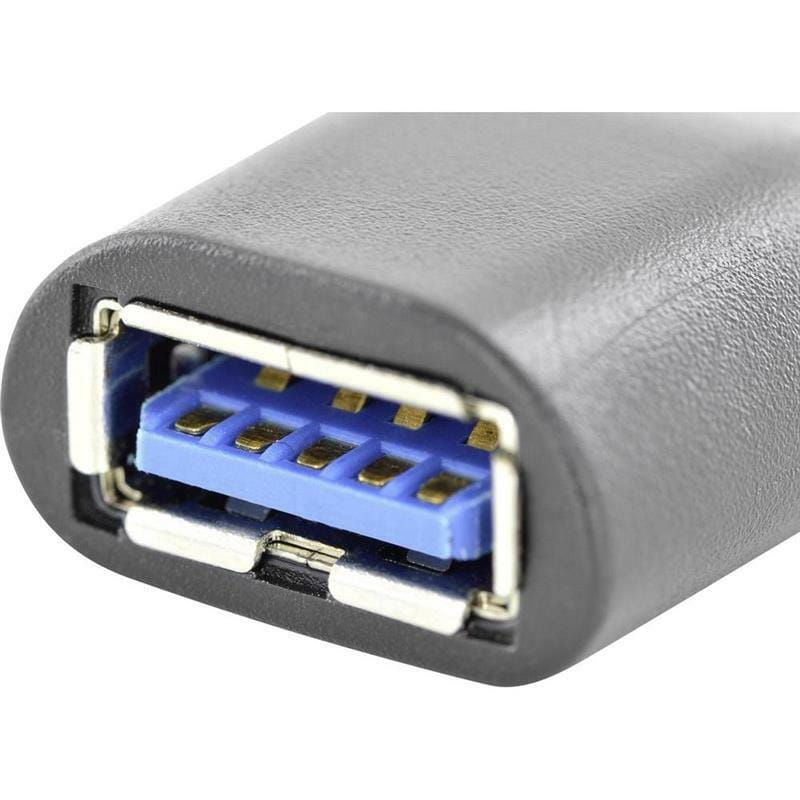 Адаптер Assmann (AK-300506-000-S) USB Type-C-USB Type-A Black