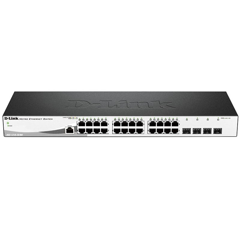 Комутатор D-Link DGS-1210-28P/ME 24x1G PoE, 4xSFP