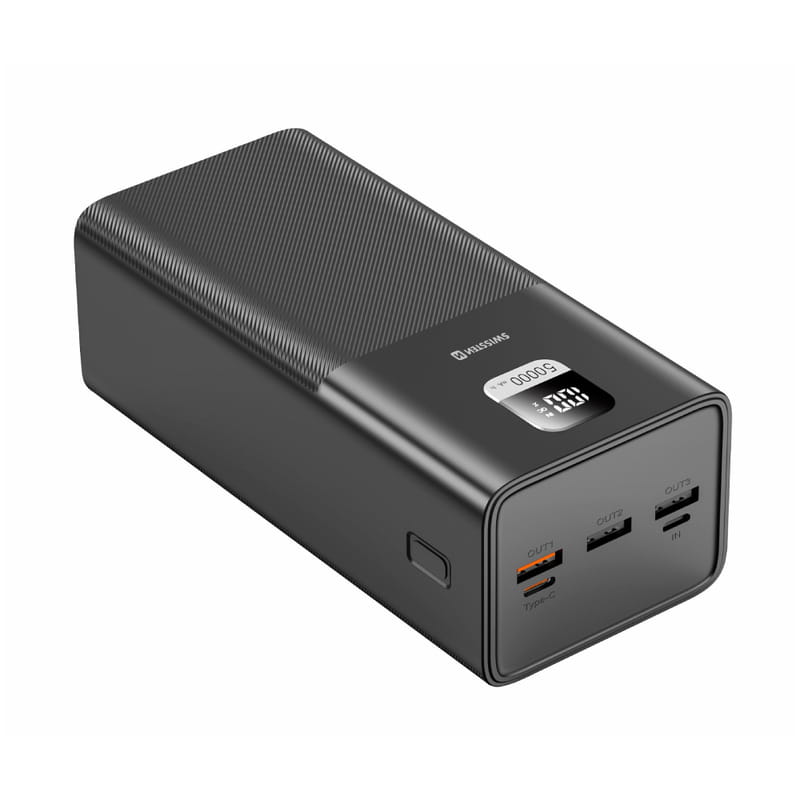 Универсальная мобильная батарея Swissten 50000mAh 100W Black (8595217481282)