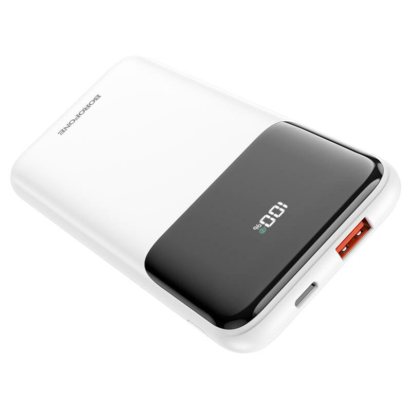 Універсальна мобільна батарея Borofone BJ22 10000mAh, 22,5W, White (6974443384574)