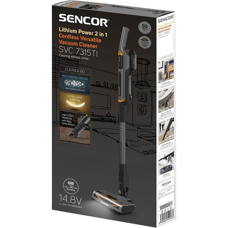 Аккумуляторный пылесос Sencor SVC 7315TI