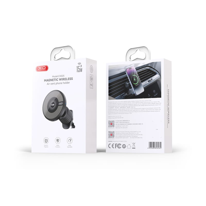 Беспроводное зарядное устройство XO CX025 Magnetic MagSafe Black
