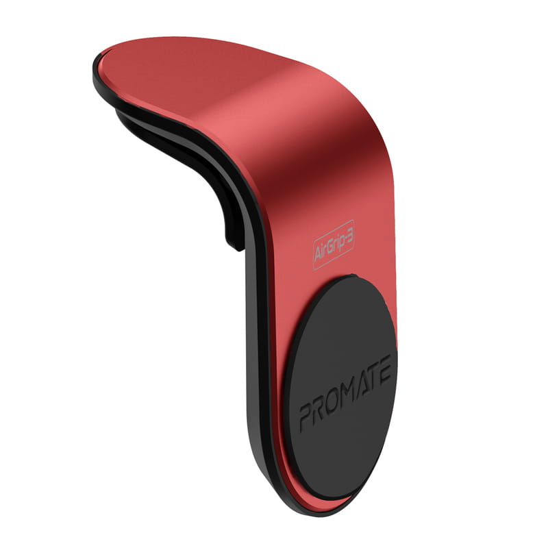 Автотримач для смартфона магнітний Promate AirGrip-3 Red