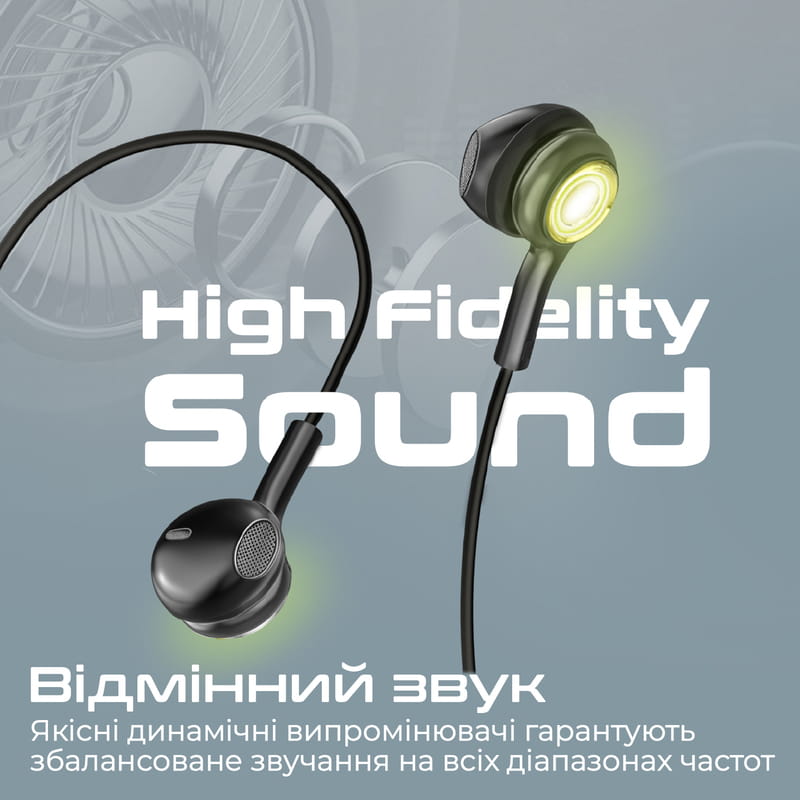 Гарнитура Promate LumiBuds-C Black