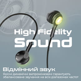 Гарнітура Promate LumiBuds-C Black