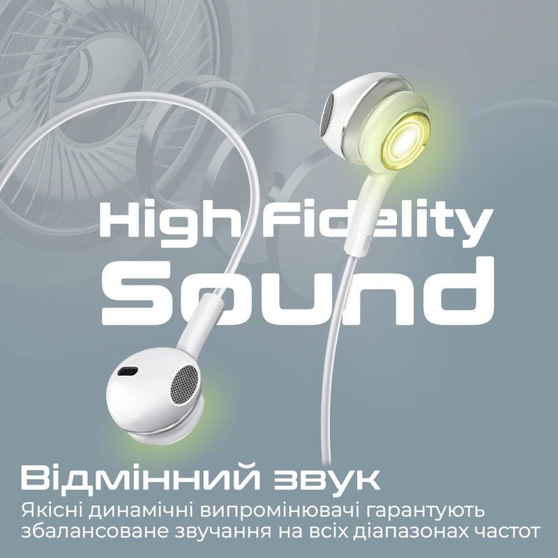 Гарнітура Promate LumiBuds-C Silver