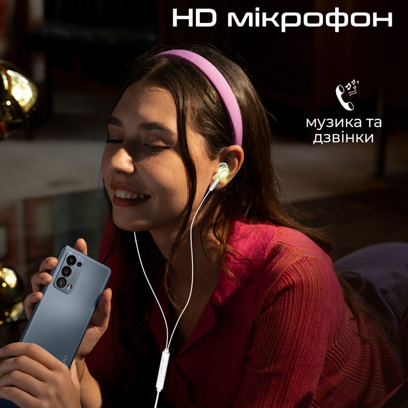 Гарнитура Promate LumiBuds-C Silver