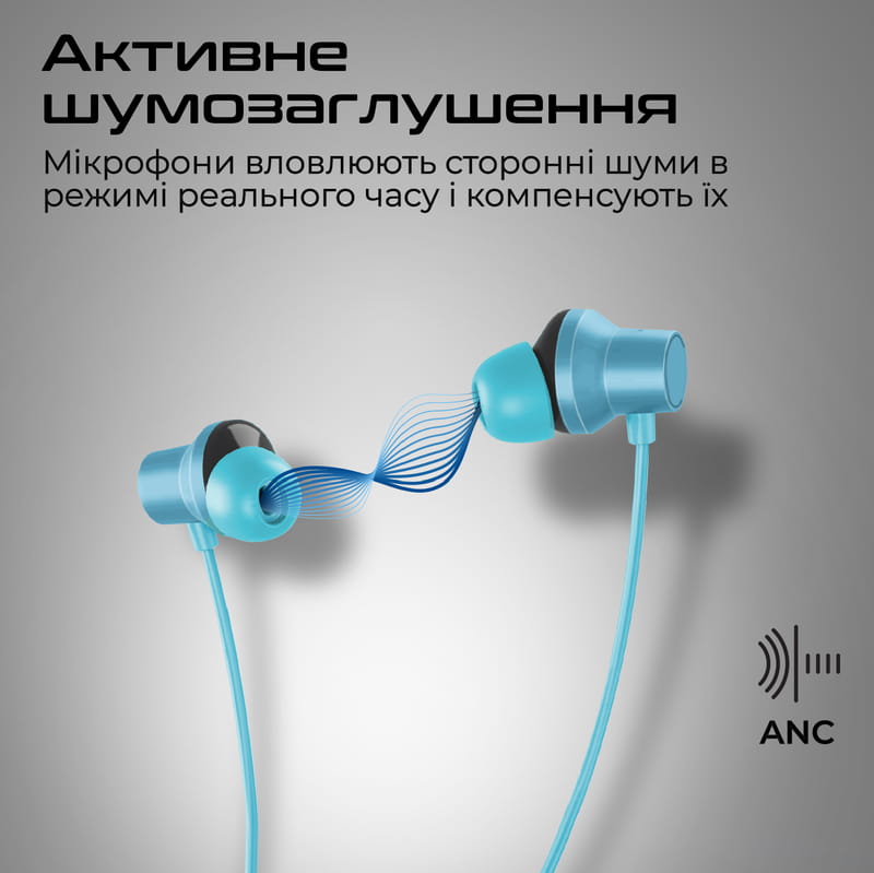 Bluetooth-гарнитура Promate Velcon Blue