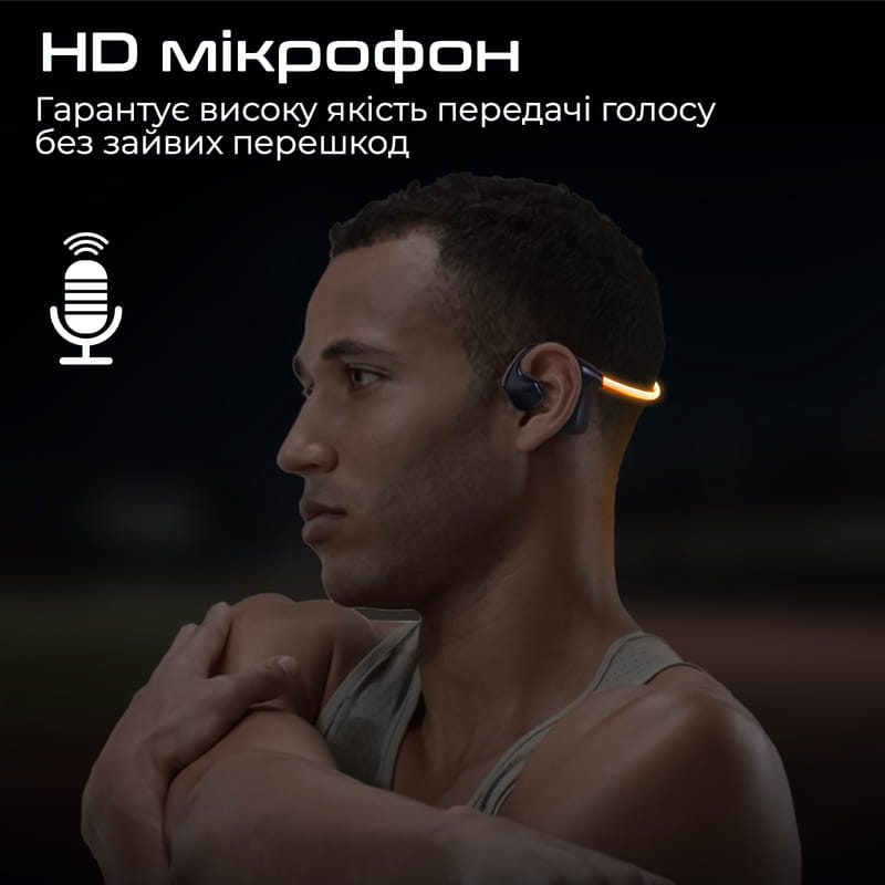 Bluetooth-гарнитура Promate RippleGlow Black