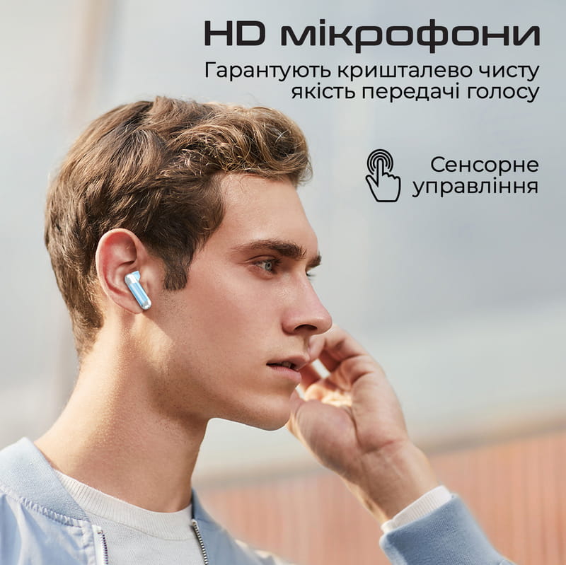 Bluetooth-гарнитура Promate TransPods Blue