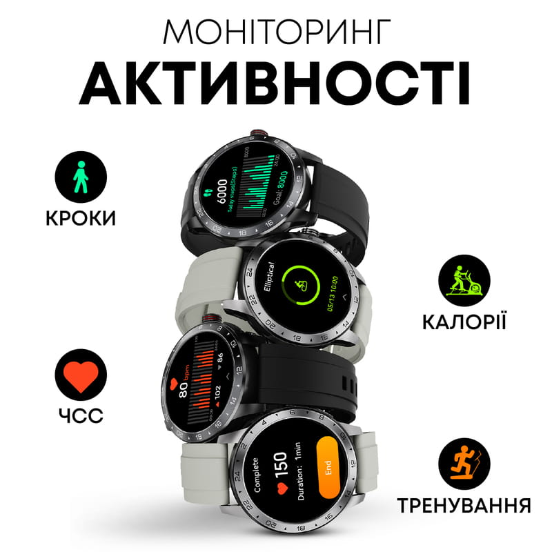 Смарт-годинник HiFuture Flex2 Black