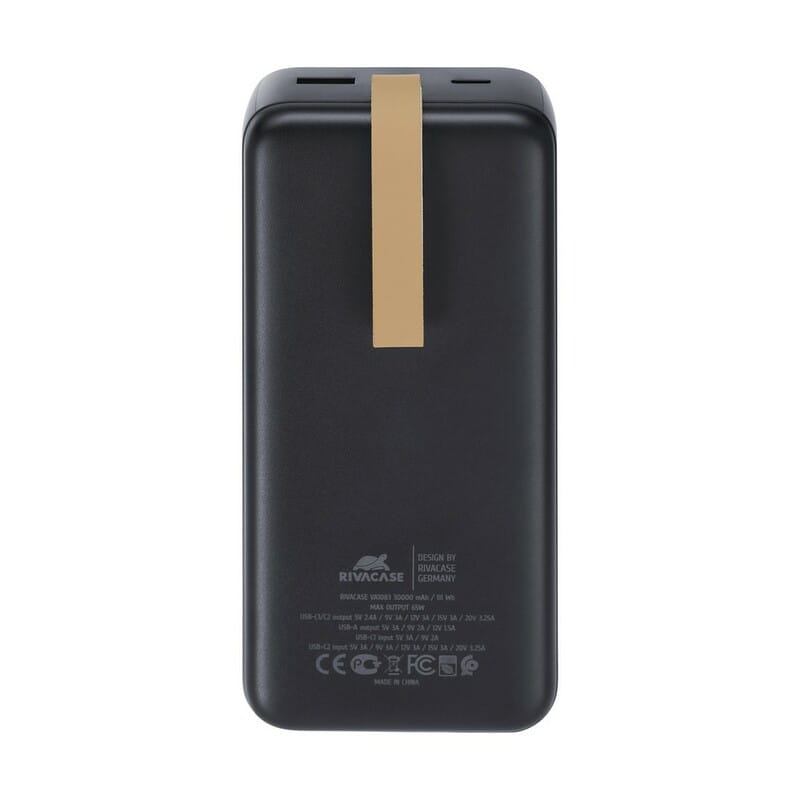Универсальная мобильная батарея Rivacase Rivapower 30000 mAh, PD 65W Black (VA1083)