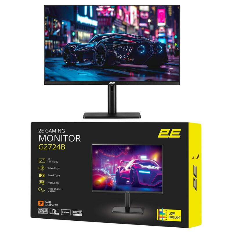 Монітор 2E Gaming 27" G2724B (2E-G2724B-01.UA) IPS Black 180Hz