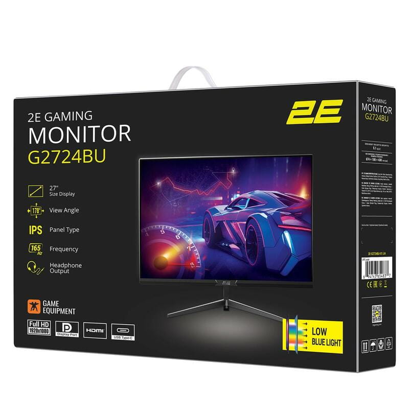 Монітор 2E Gaming 27" G2724BU (2E-G2724BU-01.UA) IPS Black 165Hz