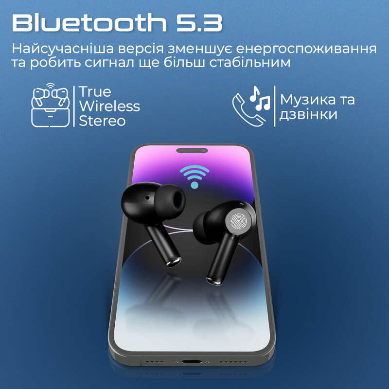 Bluetooth-гарнитура Promate ProPods Black