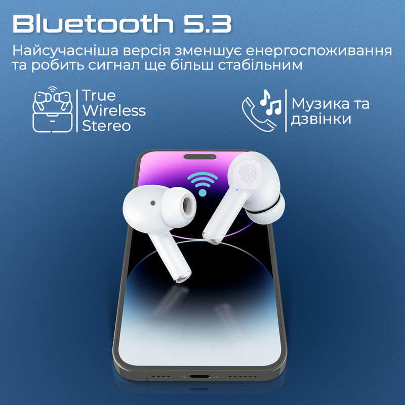 Bluetooth-гарнитура Promate ProPods White