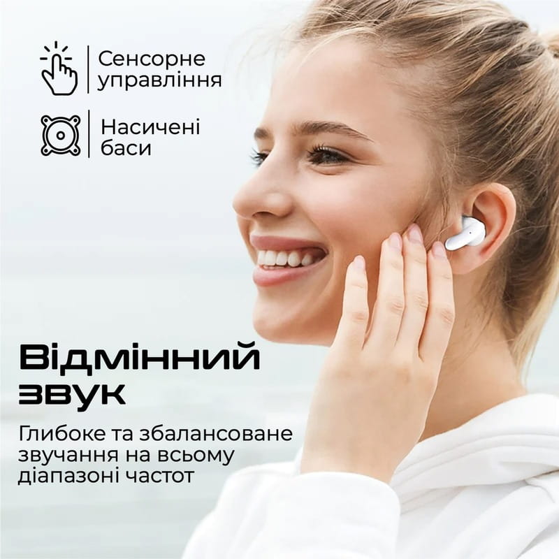 Bluetooth-гарнитура Promate Lush White