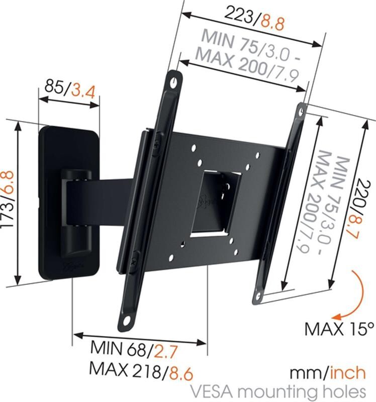 Кронштейн Vogels MA2030 Black (VESA200х200)