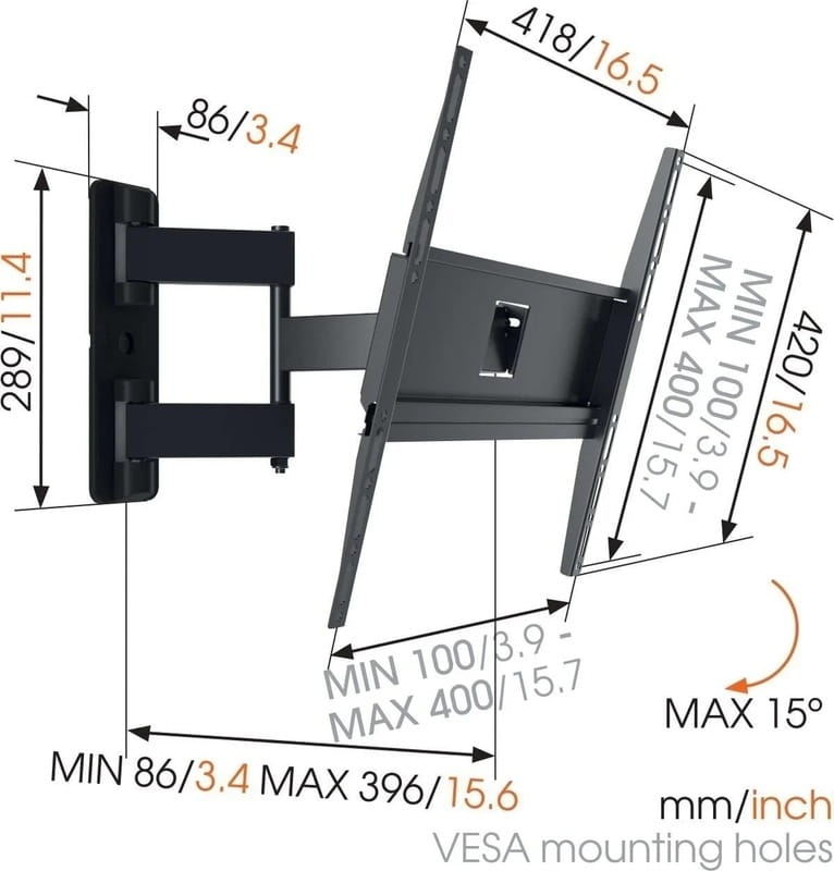 Кронштейн Vogels MA3040 Black (VESA400х400)