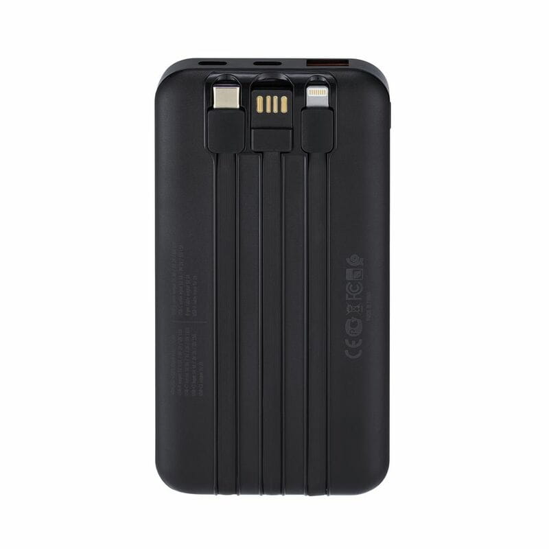 Универсальная мобильная батарея Rivacase Rivapower 10000 mAh 22,5 Вт Black (VA2211)