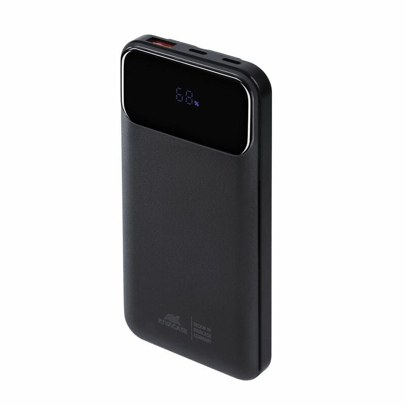 Универсальная мобильная батарея Rivacase Rivapower 10000 mAh 22,5 Вт Black (VA2211)