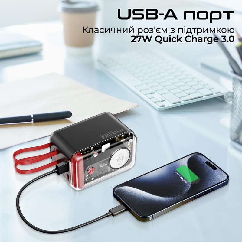 Универсальная мобильная батарея Promate Mavrix-20 20000mAh 65W Black