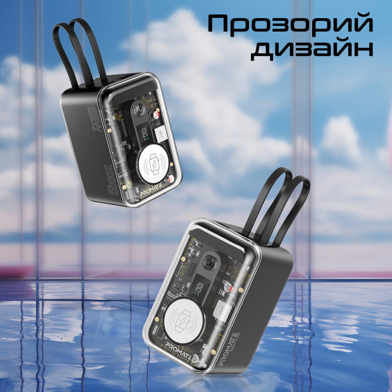 Универсальная мобильная батарея Promate Mavrix-20 20000mAh 65W Black
