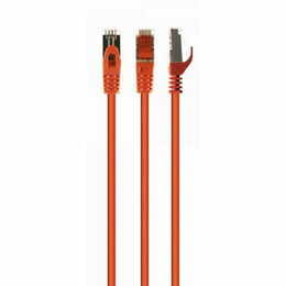 Патч-корд S/FTP Cablexpert (PP6A-LSZHCU-O-10M) cat.6a, литий, 50u  штекер із засувкою, 10 м, помаранчевий