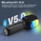 Фото - Микрофон для караоке Promate VocalMic Bluetooth LED Black | click.ua