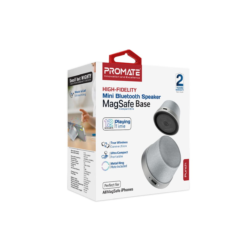 Акустическая система Promate Punch 3W Silver