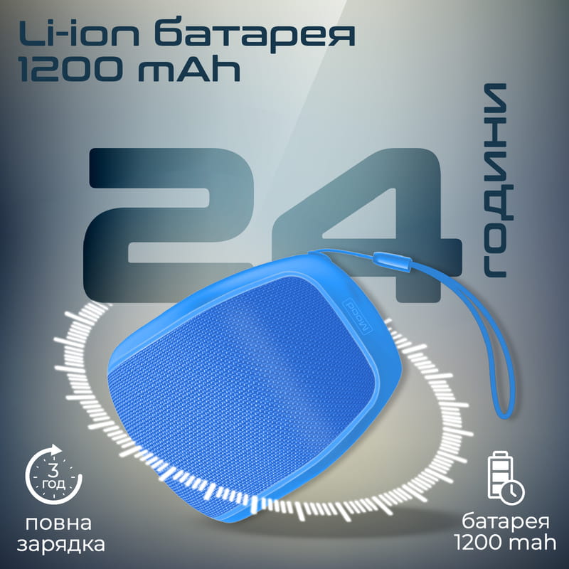 Акустична система Promate Mood 5W Blue
