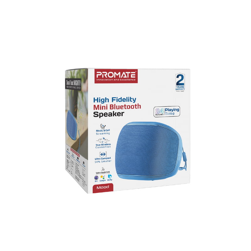 Акустическая система Promate Mood 5W Blue (mood.blue)