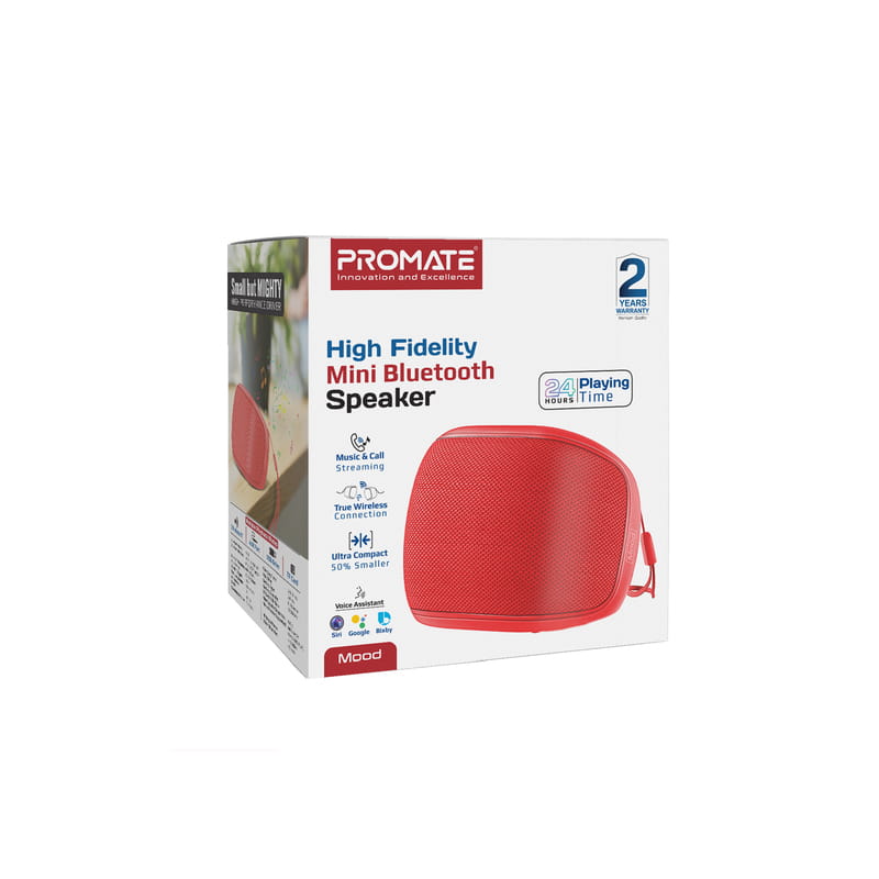 Акустична система Promate Mood 5W Red (mood.red)