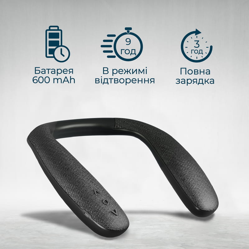 Акустическая система Promate Hook 6W Black (hook.black)