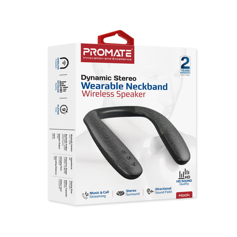 Акустическая система Promate Hook 6W Black (hook.black)