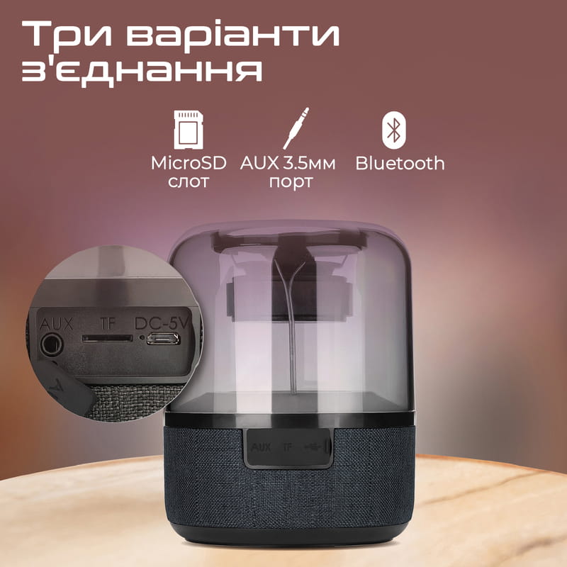 Акустическая система Promate Glitz-L 10W Black