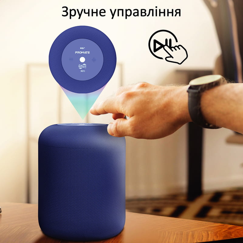 Акустическая система Promate Boom-10 W Blue (boom-10.blue)